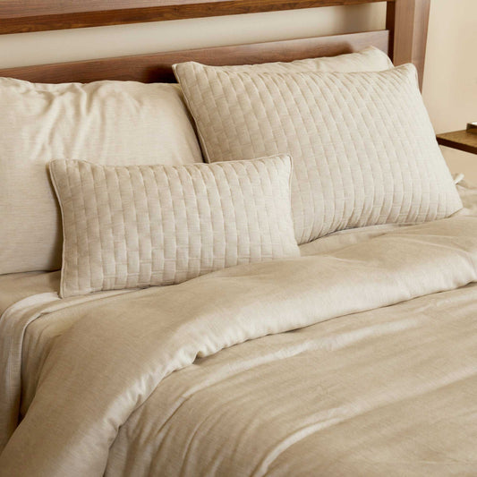 Melange Standard Shams 2-pk - Sand - Final Sale/No Returns