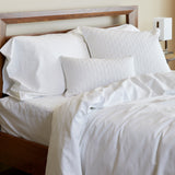 Melange Bamboo Decorative Throw Pillow- Snow