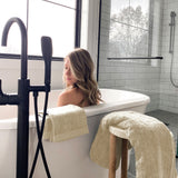 Melange Bamboo Cotton Bath Sheet - Sand