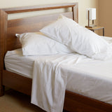 Melange Bamboo Bed Sheets - Snow