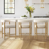 Melbourne 24" Boucle Counter Stool with Arms (1-Piece)