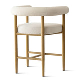 Melbourne 24" Boucle Counter Stool with Arms (Set of 3)