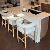 Melbourne 24" Boucle Counter Stool with Arms (1-Piece)
