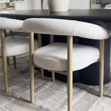 Melbourne Modern Boucle Upholstered Dining Chair (Set of 4)