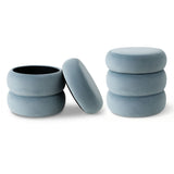 Mellow Modern Round Velvet Ottoman With Storage