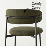 Merida Upholstered Dining Chair With Metal Legs (Set of 2)