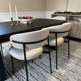 Merida Upholstered Dining Chair With Metal Legs (Set of 2)