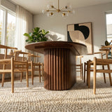 Merlin Oval Walnut Dining Table