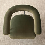 Mia Modern Velvet Accent Chair with Arms (1-Piece)