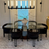 Mia Velvet Dining Chair with Arms (Set of 2)