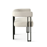 Mia 48.5" Modern Velvet Bench Loveseat
