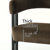 Mia 48.5" Modern Velvet Bench Loveseat