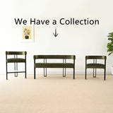 Mia 48.5" Modern Velvet Bench Loveseat