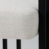 Mia Upholstered Tweed Dining Chair with Arms (Set of 2)