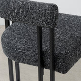 Mia Upholstered Tweed Dining Chair with Arms (Set of 2)