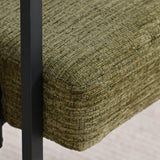 Mia Upholstered Chenille Dining Chair with Arms (Set of 2)