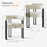 Mia Velvet Dining Chair with Arms (Set of 4)