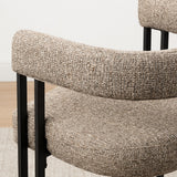Mia 24" Modern Tweed Counter Stool with Arms (1-piece)