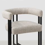 Mia 24" Modern Tweed Counter Stool with Arms (1-piece)