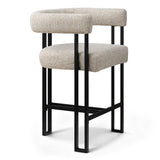 Mia 24" Modern Tweed Counter Stool with Arms (1-piece)