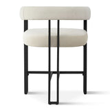 Mia 24" Modern Velvet Counter Stool with Arms (Set of 2)