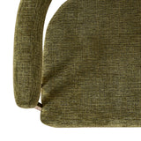 Mia 24" Modern Gold Chenille Counter Stool with Arms (1-piece)