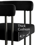 Mia Velvet Dining Chair with Arms (Set of 6)