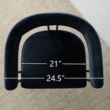 Mia Velvet Dining Chair with Arms (Set of 6)