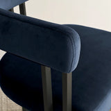 Mia Velvet Dining Chair with Arms (Set of 6)