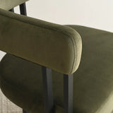 Mia Velvet Dining Chair with Arms (Set of 4)