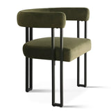 Mia Velvet Dining Chair with Arms (Set of 4)