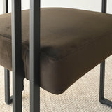 Mia Velvet Dining Chair with Arms (Set of 2)