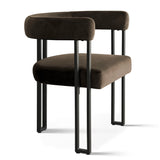Mia Velvet Dining Chair with Arms (Set of 2)