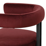 Mia Velvet Dining Chair with Arms (Set of 8)