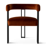 Mia Velvet Dining Chair with Arms (Set of 8)