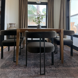 Mia Velvet Dining Chair with Arms (Set of 4)