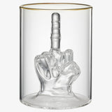 Middle Finger Gifts Whiskey Glass | SINGLE | (12.5 OZ)