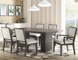 Mila 60-78 Inch Dining Table w/18" Leaf
