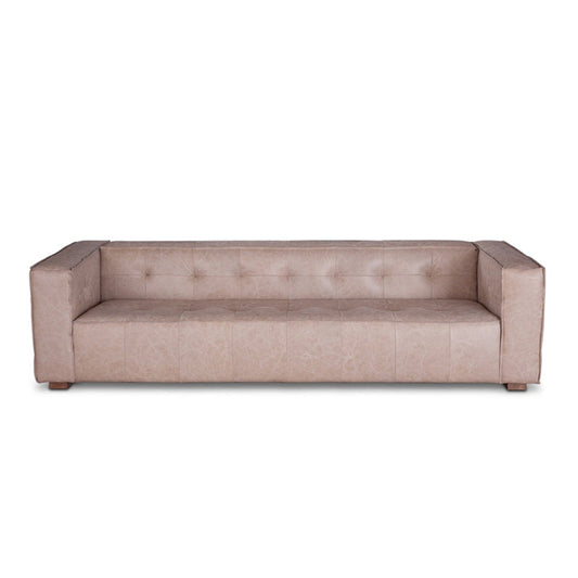 Milano 106" Sofa in Vintage Cream Top Grain Leather