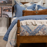 Sadie Stonewashed Paisley Ruffled Quilt Set