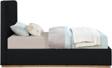 Monaco Contemporary Bed with Solid Wood Frame and Elegant Boucle Fabric for Modern Bedrooms