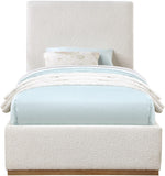 Monaco Contemporary Bed with Solid Wood Frame and Elegant Boucle Fabric for Modern Bedrooms