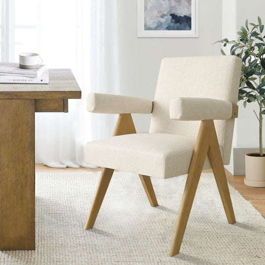 Morgan Upholstered Dining Chair with Arms (1-Piece)