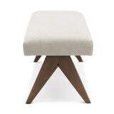 Morgan Mid-Century 47" Upholstered Rectangular Bench
