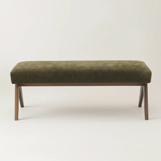 Morgan Mid-Century 47" Upholstered Rectangular Bench