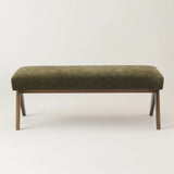 Morgan Mid-Century 47" Upholstered Rectangular Bench