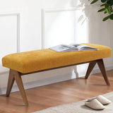 Morgan Mid-Century 47" Upholstered Rectangular Bench