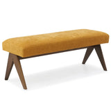 Morgan Mid-Century 47" Upholstered Rectangular Bench