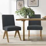 Morgan Mid-Century Upholstered Dining Chair (Set of 2)