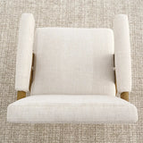 Morgan Upholstered Counter Stool with Arms (1-Piece)